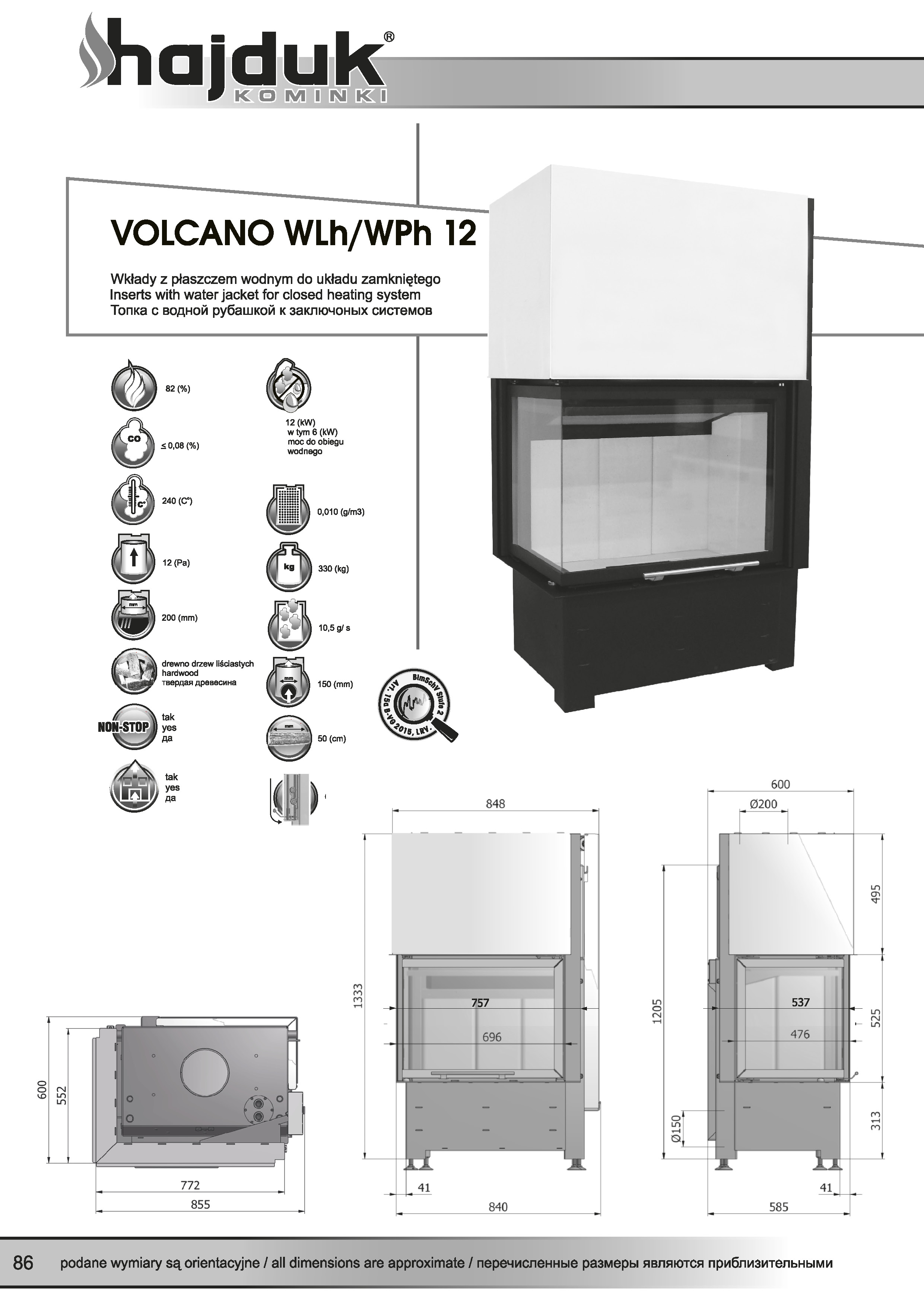 Volcano%20WLh%20WPh%20 %2012%20 %20karta%20techniczna - Hajduk  Volcano WLh 12